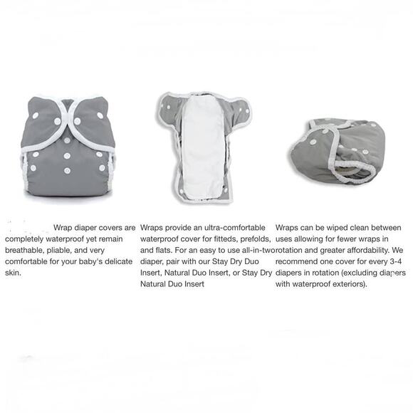 New! TGQ Baby, Infant Girl Cloth Waterproof Pinless Diaper Snap On Cover - Picture 4 of 4